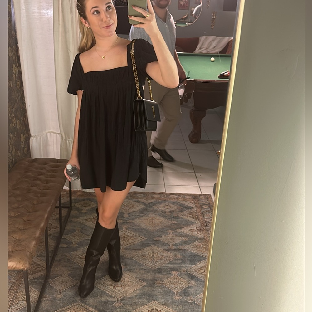 Free People Black Mini Dress